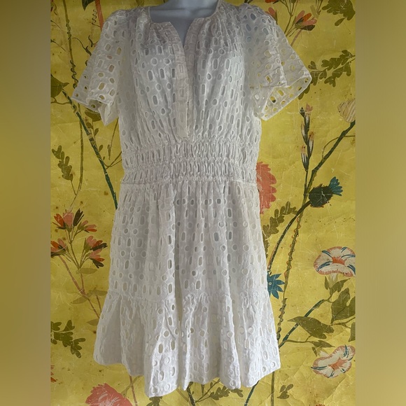Anthropologie The Somerset Mini Dress: Eyelet Edition - Picture 9 of 9